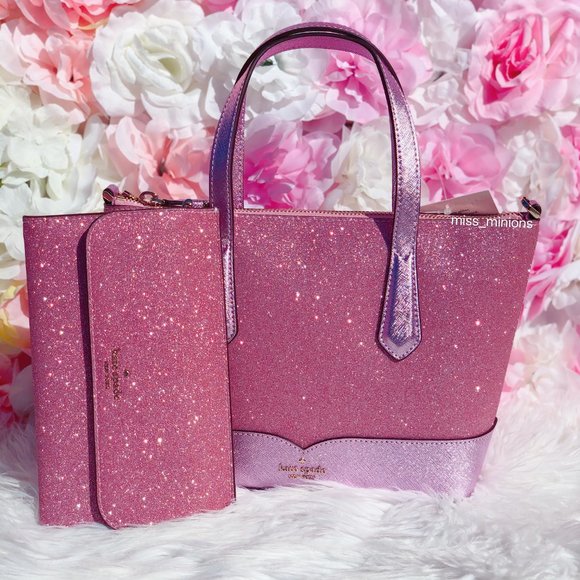 kate spade lola glitter satchel wristlet set - Picture 13 of 13